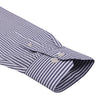 Navy Candy Stripe Button Down Cotton Shirt