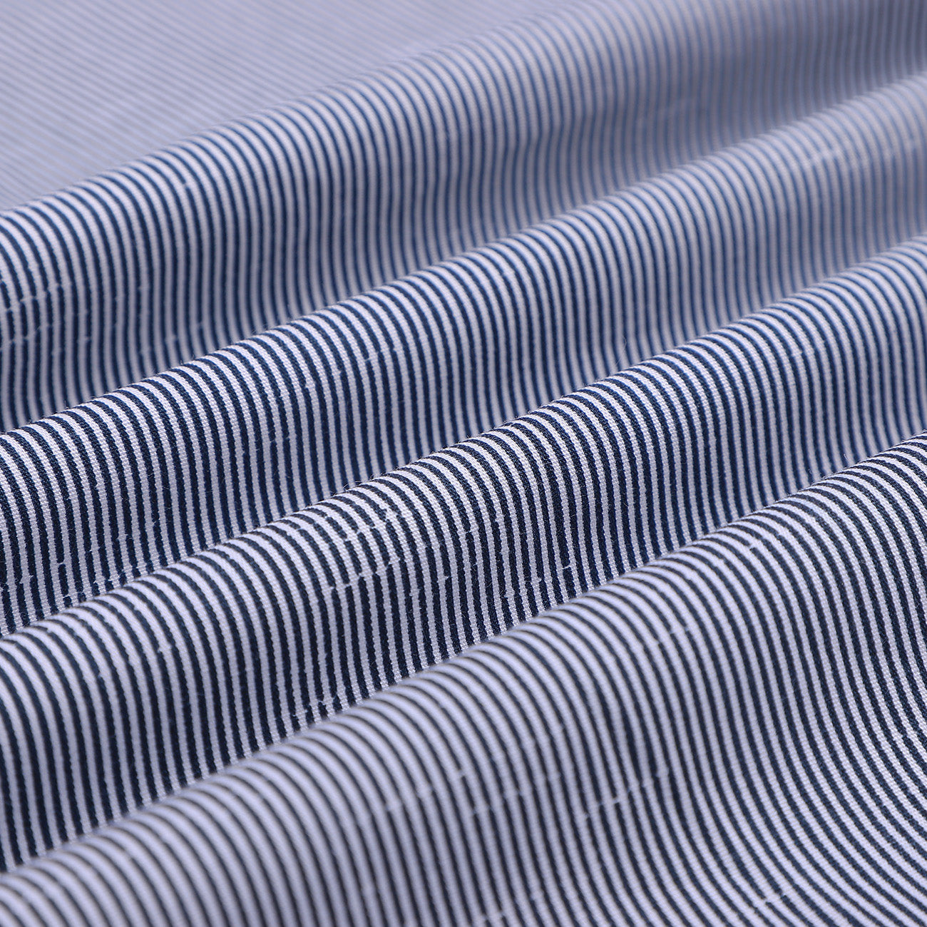 Grey Pencil Stripes Regular Fit Cotton Shirt