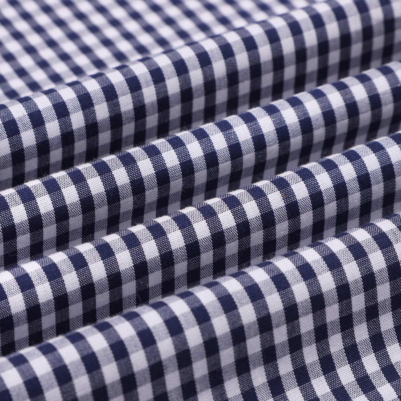 Navy Gingham Half Sleeves Cotton Shirt