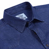 Blue Indigo Washed Denim Shirt