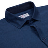 Premium Metallic Blue Mélange Casual Shirt