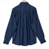 Premium Metallic Blue Mélange Casual Shirt