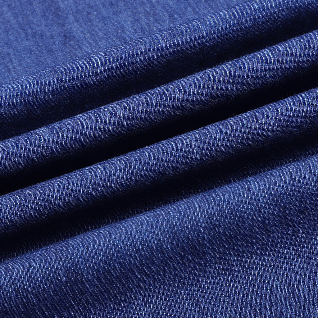 Blue Indigo Washed Denim Shirt