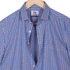 Monti Ultramarine Blue Gingham Checks Half Sleeve Shirt