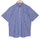 Monti Ultramarine Blue Gingham Checks Half Sleeve Shirt