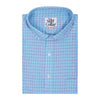 Blue Tattersall Checks Plus Size Cotton Shirt
