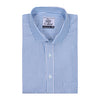 Azure Blue Candy Stripe Cotton Shirt