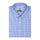Azure Blue Gingham Half Sleeve Cotton Shirt