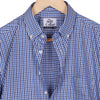 Monti Ultramarine Blue Button-Down Gingham Checks Shirt