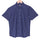 Navy Blue Half Sleeve Checks Regular Fit Shirt