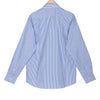 Azure Blue Candy Stripe Cotton Shirt