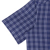 Navy Blue Half Sleeve Checks Regular Fit Shirt