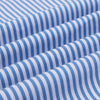 Azure Blue Candy Stripe Cotton Shirt