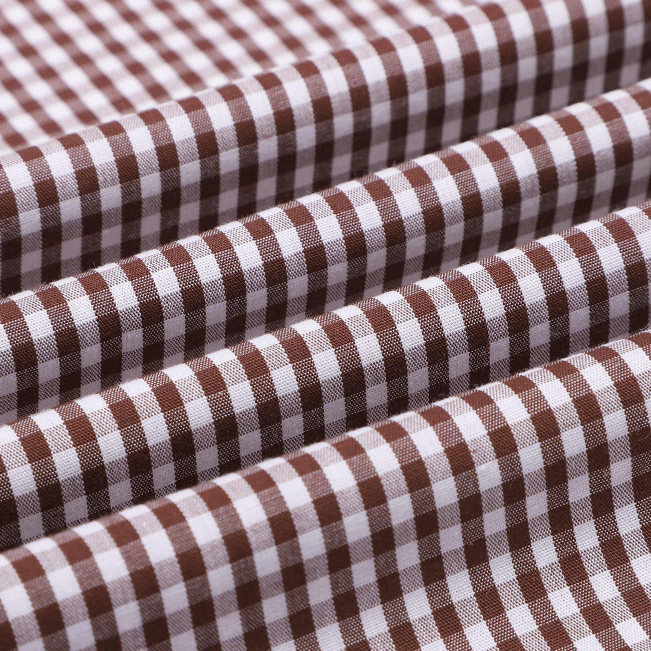 Brown Gingham Half Sleeves Cotton Shirt