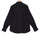 Coal Black Mandarin Collar Cotton Shirt
