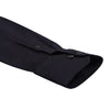 Coal Black Mandarin Collar Cotton Shirt