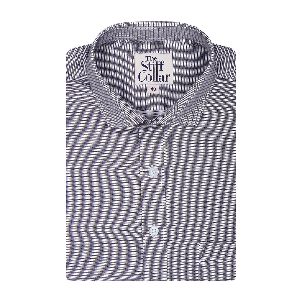 Silver Grey Dobby Non Iron Shirt