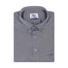 Luthai Grey Herringbone Button Down 2 Ply Premium Giza Cotton Shirt