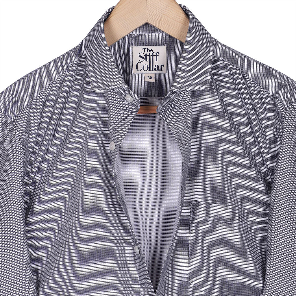 Silver Grey Dobby Non Iron Shirt