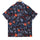 Black Celebration Print Cotton Open Collar half sleeve Shirt