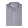 Carbon Black Candy Stripes Half Sleeve Cotton Shirt