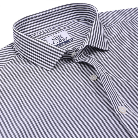 Lavender Stripes Half Sleeve Shirt