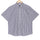 Carbon Black Candy Stripes Half Sleeve Cotton Shirt