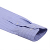 Luthai Splash Blue Houndstooth Grid Checks Button Down 2 Ply Giza Cotton Shirt