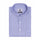 Luthai Splash Blue Houndstooth Grid Checks Button Down 2 Ply Giza Cotton Shirt