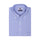 Luthai Oriental Blue Outlined Checks Button Down 2 Ply Giza Cotton Shirt
