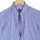 Luthai Imperial Blue Bengal Stripes Half Sleeve 2 Ply Giza Cotton Shirt