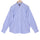 Luthai Oriental Blue Outlined Checks Button Down 2 Ply Giza Cotton Shirt