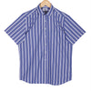 Aegean Blue Downing Stripes Half Sleeves Non Iron Shirt
