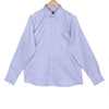 Elvis Blue Herringbone Wrinkle Free Button Down 2 Ply Premium Giza Cotton Shirt
