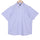 Luthai Twilight Sea Stripes Half Sleeve 2 Ply Giza Cotton Shirt