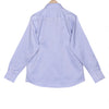 Elvis Blue Herringbone Wrinkle Free Button Down 2 Ply Premium Giza Cotton Shirt