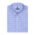 Luthai Gauguin Blue Zephir Checks Button Down 2 Ply Giza Cotton Shirt