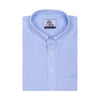 Luthai Harbor Blue Gingham Checks Button Down 2 Ply Giza Cotton Shirt