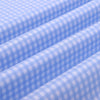 Luthai Harbor Blue Gingham Checks Button Down 2 Ply Giza Cotton Shirt