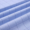 Luthai British Blue Glen Plaid Checks Button Down 2 Ply Giza Cotton Shirt