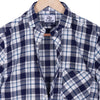 Navy Tartan Checks Half Sleeves Brushed Cotton Casual Shirt
