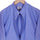 Italian Blue Structured Mandarin Collar 2 Ply Giza Cotton Shirt