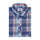 Space Grey Tartan Checks Half Sleeves Cotton Shirt