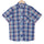 Space Grey Tartan Checks Half Sleeves Cotton Shirt