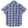 Space Grey Tartan Checks Half Sleeves Cotton Shirt
