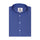 Persian Blue Dobby Mandarin Collar Giza Cotton Shirt