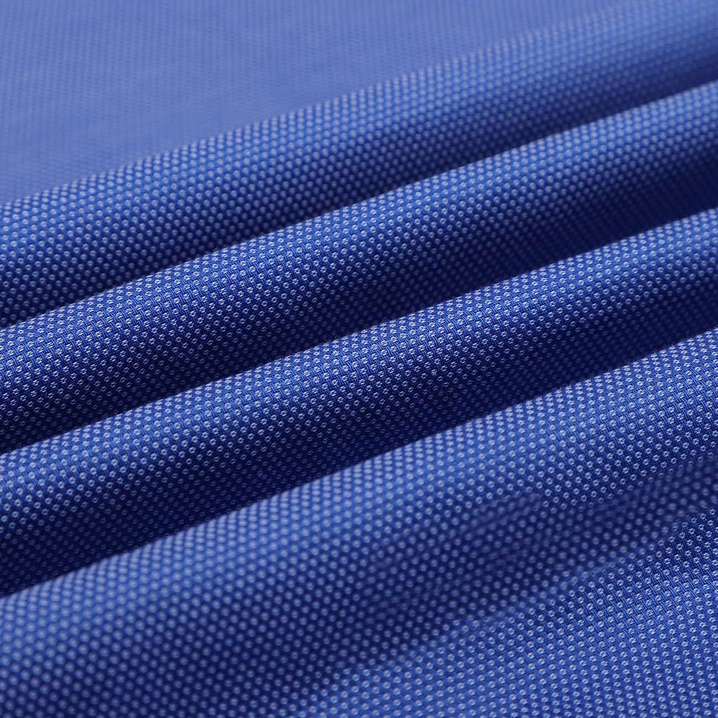 Persian Blue Dobby Mandarin Collar Giza Cotton Shirt