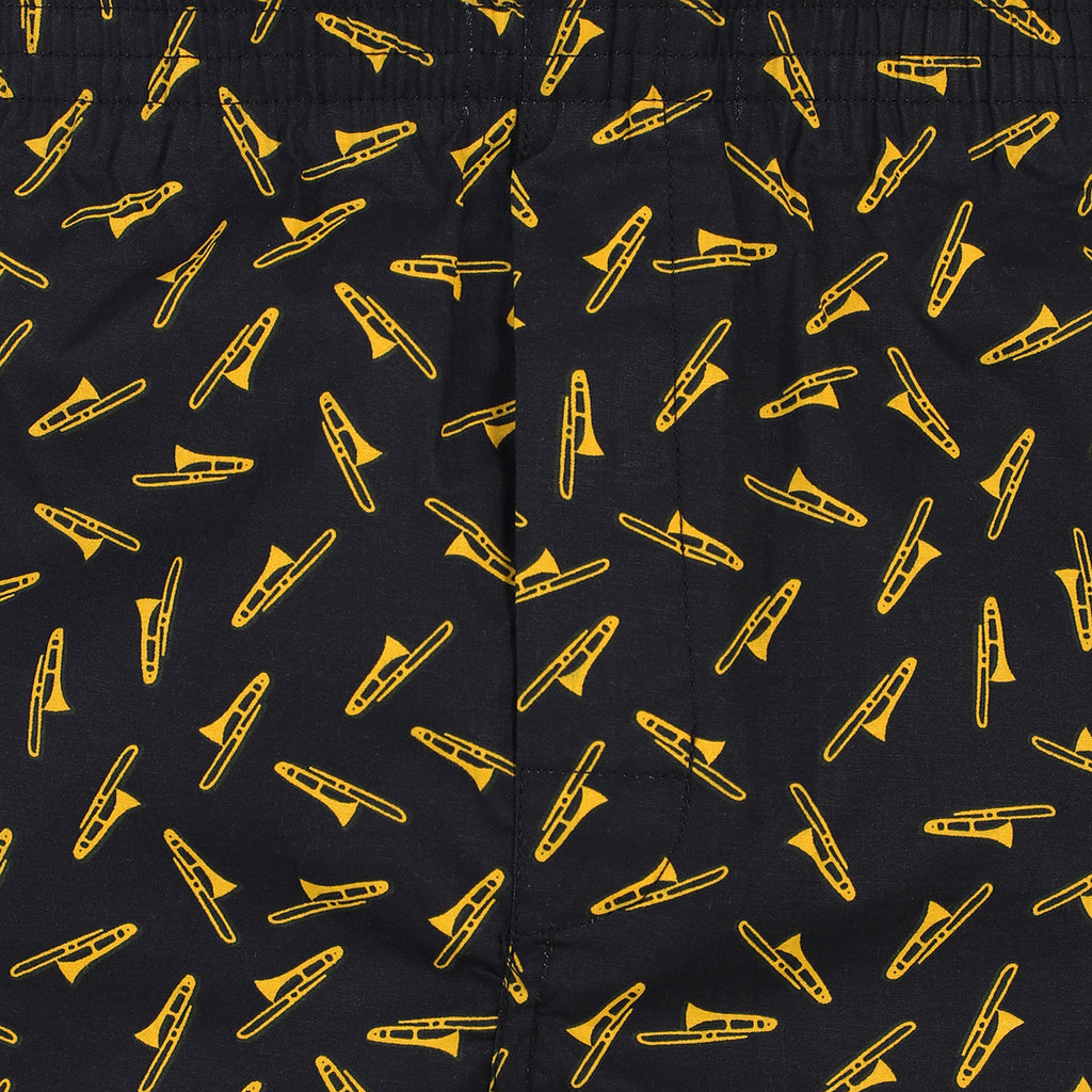 Black Printed Cotton Boxers