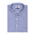 Luthai Regent Blue Stripes Half Sleeve 2 Ply Giza Cotton Shirt