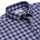 Luthai Prussian Navy Glen Plaid Checks Half Sleeve 2 Ply Giza Cotton Shirt